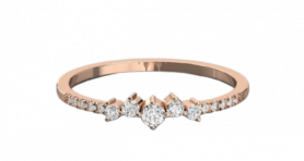 Diamond Trinity Stack Ring