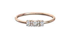 Diamond Trinity Stack Ring