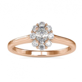 Modern  Diamond  Setting Engagement  Ring