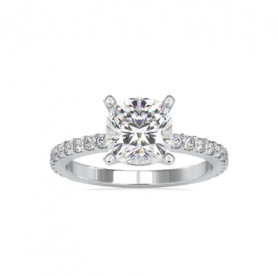 Cathedral Setting Diamond Engagement Ring 