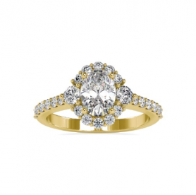 Traditional Diamond Vintage Engagement Ring 