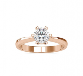 Traditional  Six Prongs Diamond Engagement Ring 