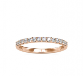 Traditional Diamond Wedding Band Half Eternity Band