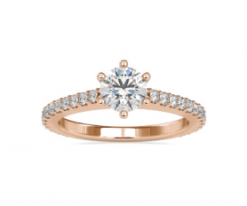 Diamond Engagement  Ring for Her Six-Pronged