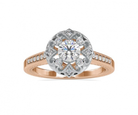 Vintage Diamond Promise Ring for Her