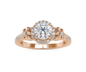 Floral Diamond  Engagement Ring - Vintage Collection