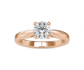 Solitaire Diamond Promise Ring for Her