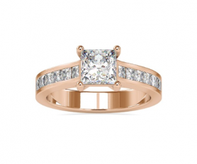 Princess Diamond Promise Ring for Her