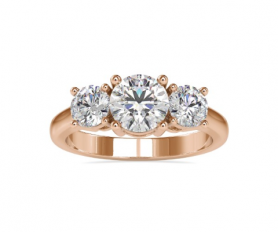 Trio Diamond Wedding  Ring
