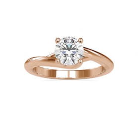 Solitaire Diamond Promise Ring for Her