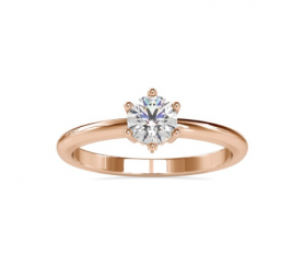 Solitaire Diamond Promise Ring for Her