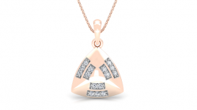  Diamond Pendant & Stud Jewelry Set