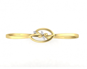 Diamond Bangle Bracelet - Floral Collection