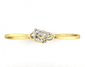 Diamond Bangle Bracelet - Floral Collection