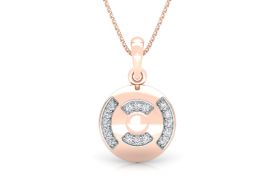 Diamond Pendant & Stud Jewelry Set 