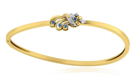 Diamond & Sapphire Bangle Bracelet