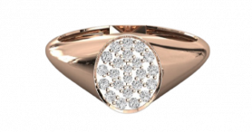 Signet Casual Diamond Ring - For Her
