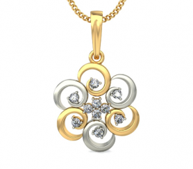 Swirl Diamond Pendant