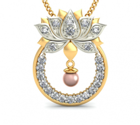 Lotus Diamond Casual Pendant