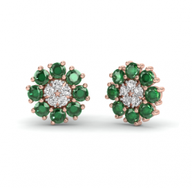 Birthstone & Diamond Studs