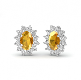 Birthstone & Diamond Studs