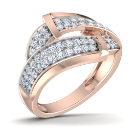 Alternate Diamond Cocktail Ring 