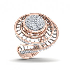  Diamond Cocktail Ring - Retro Collection