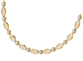 Diamond Jewelry  Set- Necklace & Earrings
