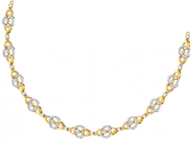 Diamond Jewelry  Set- Necklace & Earrings