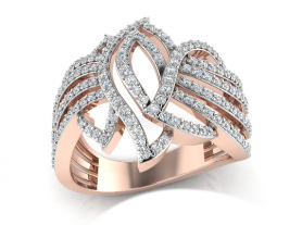  Diamond Cocktail  Ring - Princess Collection