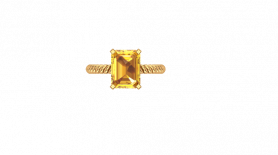 Yellow Sapphire Gold Band