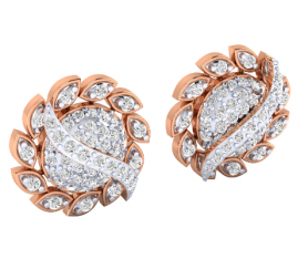 Floral Diamond Studs