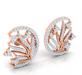 Floral Diamond Studs