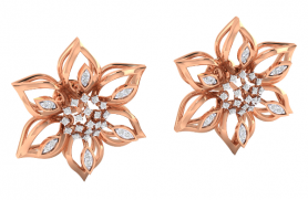 Floral Diamond Studs