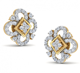 Floral Diamond Studs