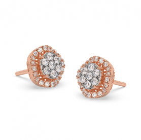 Floral Diamond Studs