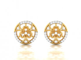 Floral Diamond Studs