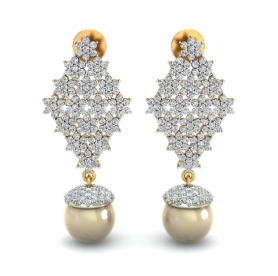 Pearl Diamond  Earrings