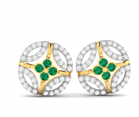 Floral Diamond Studs