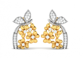 Floral Diamond Studs