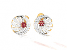 Floral Diamond Studs