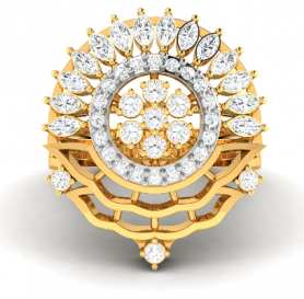 Diamond Cocktail Ring - Nakshatra Collection