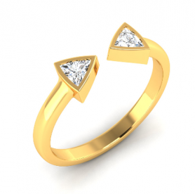 Contemporary Diamond Engagement Ring