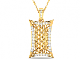 Retro Diamond Pendant