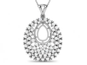 Floral Diamond  Pendant