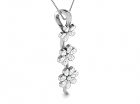 Floral Diamond  Pendant