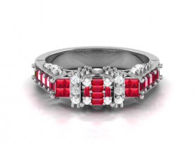 Diamond and Gemstone Ring