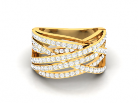 Brilliante  Diamond  layered Cocktail Band 