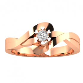 Solitaire Diamond Engagement  Band 