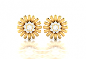 Floral Diamond Studs